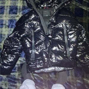 Very nice silk black puffer